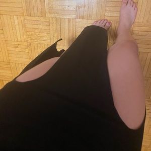 Sexy double cut skirt